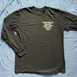 Coachella 2023 Black Lineup Long Sleeve Shirt T